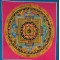 Thanka Framed Om Mandala - Small size (21*21 cm, 8.26*8.26 inch)