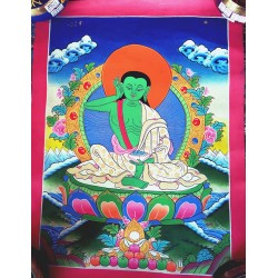 Milerapa Thanka Painting - Medium size (43*32 cm, 16.62*12.59 inch)