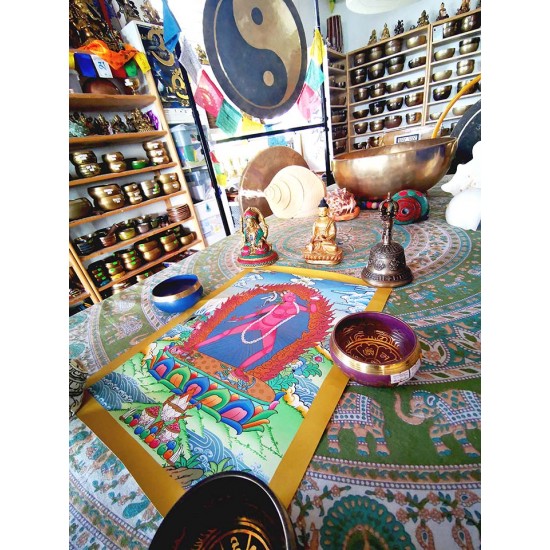 Jogani Thanka Painting - Medium Size (45*35 cm, 17.71*13.77 inch) Jogani Thanka Painting - Medium Size (45*35 cm, 17.71*13.77 inch)