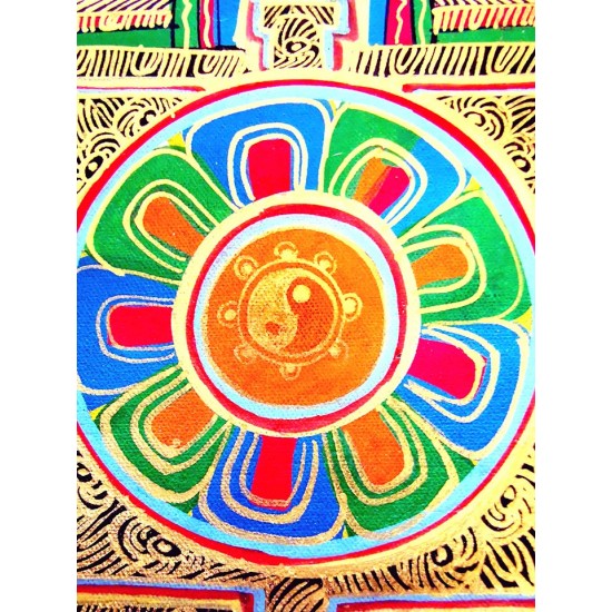 Mandala Thanka Painting - Medium size (33*33 cm, 12.99*12.99 inch)