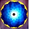 Lotus Mandala (Blue) Thana Painting - Small Size (25*25 cm, 9.84*9.84 inch)