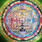 Kala Chakra Mandala Thanka Painting - Medium Size (36.5*35 cm,  14.37*13.77 inch)
