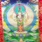 Awo Lokeshwor Thanka Painting - Medium Size (43.5*34 cm, 17.12*13.38 inch)