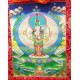Awo Lokeshwor Thanka Painting - Medium Size (43.5*34 cm, 17.12*13.38 inch)