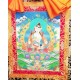 Bajrasatwa Thanka Painting - Medium size (43*34.5 cm, 16.92*13.58 inch)