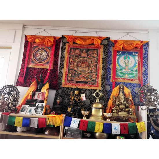 Buddha Life Thanka Painting - Lage size (56.5*46 cm, 22.24*18.11 inch)