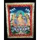 Manjushree Thanka Painting with Wall Hanging - Medium size (48*35 cm, 18.89*13.77 inch)