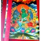 Green Tara Thanka Painting with Wall Hanging - Medium size (48*35 cm, 18.89*13.77 inch)