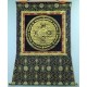 Kala Chakra Mandala Black and Gold with Border Speical Nepali Thanka Painting - Medium size (128.5*94.5 cm, 50.5*37.02 inch)
