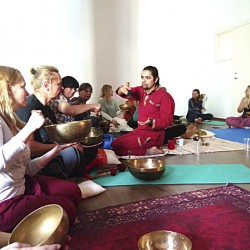 First level Planetary, Therapeutic Singing bowl course/workshop in Nepal.