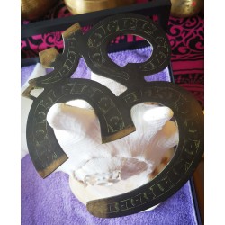 Om Wall Hanging for Home/Office Decor - Wall Art - Black Color - Small Size