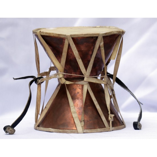 Nepali Damaru Copper - Large Size (15.4*16.3 cm, 6.06*6.4 inch)