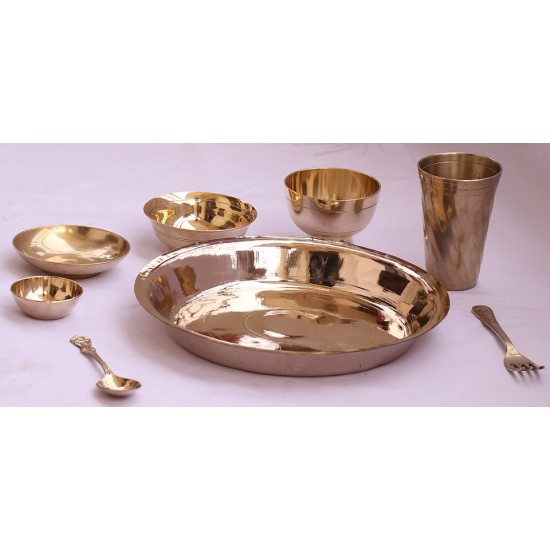 Special Nepali Khana set,Thali set,Yellow/Shiny Quality - Mix Size