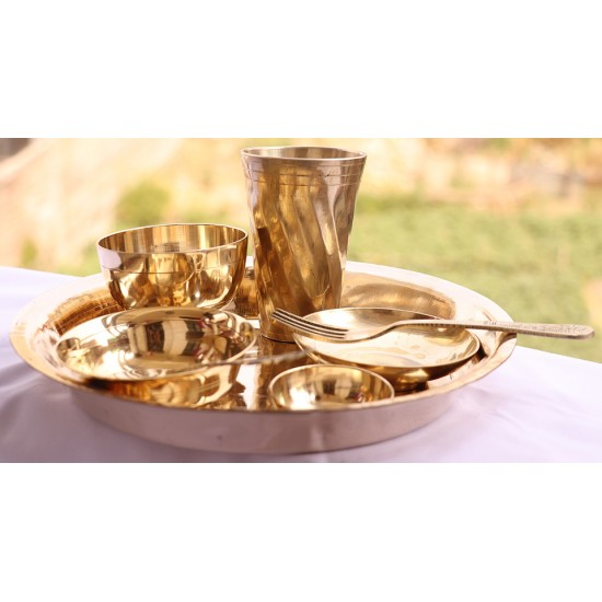 Special Nepali Khana set,Thali set,Yellow/Shiny Quality - Mix Size