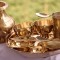 VIP Nepali Khana set,Thali set,Yellow/Shiny Quality - Mix Size