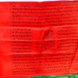 Tibetan, Buddhist, Pure Cotton, High Quality, Horizontal, Prayer Flags (1 packet have 5 rolls and 1 roll have 10 individual flags) - Small size (9*9 cm, 3.5*3.5 inch)