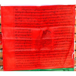 Tibetan, Buddhist, Pure Cotton, High Quality, Horizontal, Prayer Flags (1 packet have 5 rolls and 1 roll have 10 individual flags) - Small size (9*9 cm, 3.5*3.5 inch)
