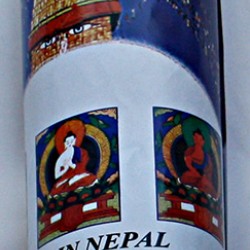 Tibetan, Buddhist, Pure Cotton, High Quality, Horizontal, Prayer Flags (1 roll have 25 individual flags) - Medium size (14*18 cm, 5.51*7.08 inch)