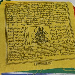 Tibetan, Buddhist, Pure Cotton, High Quality, Horizontal, Prayer Flags (1 roll have 25 individual flags) - Large size (21*25 cm, 8.26*9.8 inch) Tibetan, Buddhist, Pure Cotton, High Quality, Horizontal, Prayer Flags (1 roll have 25 individual flags) - Large size (21*25 cm, 8.26*9.8 inch)