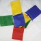 Tibetan, Polister, Cheapest, Horizontal, Door Prayer Flags (1 packet have 10 individual flags) - XX Small size (7*7 cm, 2.7*2.7 inch)