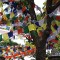Tibetan, Polister, Cheapest, Horizontal, Prayer Flags (1 packet have 5 rolls and 1 roll have 10 individual flags) - Small size (9*9 cm, 3.5*3.5 inch)