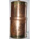 COPPER WATER FILTER WITH PURE CERAMIC CANDLES, Hand work in Nepal, murky/dirty water best purifier to neutralize from all chemicals, virus, bacteria - Large size (22 liter)