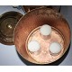 COPPER WATER FILTER WITH PURE CERAMIC CANDLES, Hand work in Nepal, murky/dirty water best purifier to neutralize from all chemicals, virus, bacteria - Large size (22 liter)