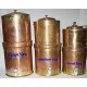 COPPER WATER FILTER WITH PURE CERAMIC CANDLES, Hand work in Nepal, murky/dirty water best purifier to neutralize from all chemicals, virus, bacteria - Medium Size (18 liter)