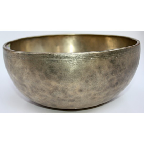 THETA - Healing, Planetary, Therapetic, Handmade, Jambati, Superior Real Antique Singing Bowl - Large Size 