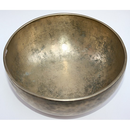 THETA - Healing, Planetary, Therapetic, Handmade, Jambati, Superior Real Antique Singing Bowl - Large Size 