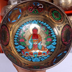 Nibiru - Planetary, Therapeutic, Handmade Sound Therapy Singing Bowl for Deep Cosmic Connection - Medium Size