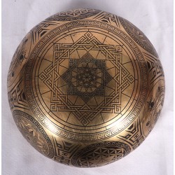 Theta Waves - Planetary, Therapeutic, Handmade Sound Therapy Singing Bowl for Inner Calm & Deep Relaxation - Small Size