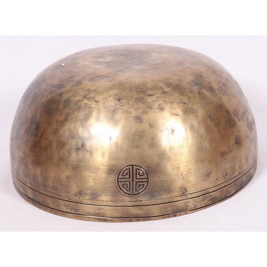 Full Moon Carving, Healing, Planetary, Therapeutic, Handmade Singing Bowl - Large Size