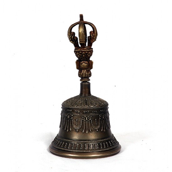 Therapeutic Special Nepali Healing, Therapy, Tibetan Bell with vajra- Small Size
