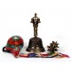 Therapeutic Special Nepali Healing, Therapy, Tibetan Bell with vajra- Extra Large Size