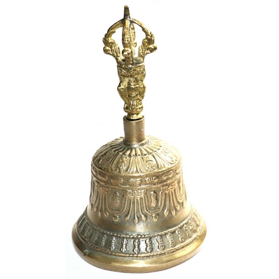 F (FA) - Healing, Musical Note, Therapeutic, Dim Yellow, Deheraduni Bell - Large Size (11.1*21.1 cm, 4.37*8.30 inch)