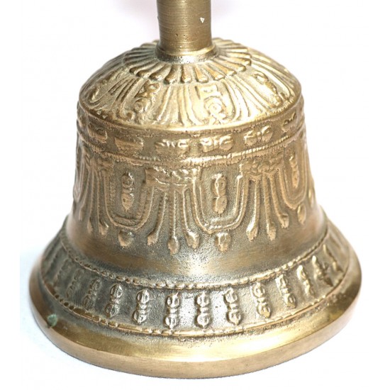 F (FA) - Healing, Musical Note, Therapeutic, Dim Yellow, Deheraduni Bell - Large Size (11.1*21.1 cm, 4.37*8.30 inch)