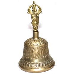 MEDITATION - Healing, Therapeutic, Dim Yellow, Deheraduni Bell - Small Size (8*14.5 cm, 3.14*5.70 inch)