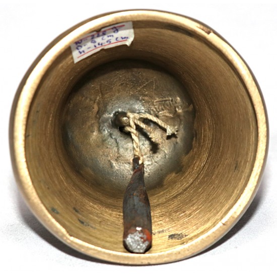 MEDITATION - Healing, Therapeutic, Dim Yellow, Deheraduni Bell - Small Size (8*14.5 cm, 3.14*5.70 inch)