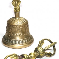 C (DO) - Healing, Musical Note, Therapeutic, Dim Yellow, Deheraduni Bell - Small Size (7.8*15 cm, 3.07*5.90 inch)