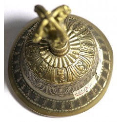 SATURN - Healing, Planetary, Therapeutic, Dim Yellow, Deheraduni Bell - Small Size (7.8*14.4 cm, 3.07*5.66 inch)