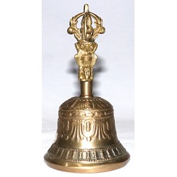 MEDITATION - Healing, Therapeutic, Dim Yellow, Deheraduni Bell - Small Size (7.8*15 cm, 3.07*5.90 inch)