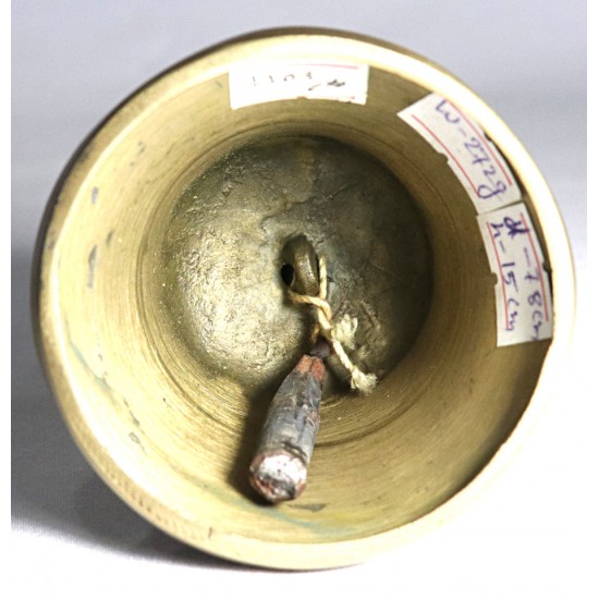 MEDITATION - Healing, Therapeutic, Dim Yellow, Deheraduni Bell - Small Size (7.8*15 cm, 3.07*5.90 inch)