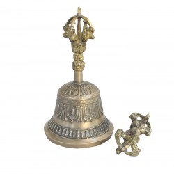 C (DO) - Healing, Musical Note, Therapeutic, Dim Yellow, Deheraduni Bell - Small Size (8*14.4 cm, 3.14*5.66 inch)