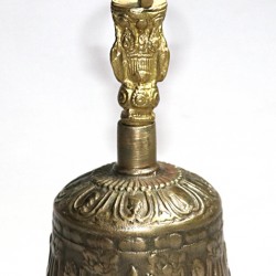 MEDITATION - Healing, Therapeutic, Dim Yellow, Deheraduni Bell - Large size (11.3*20.5 cm, 4.44*8.07 inch)