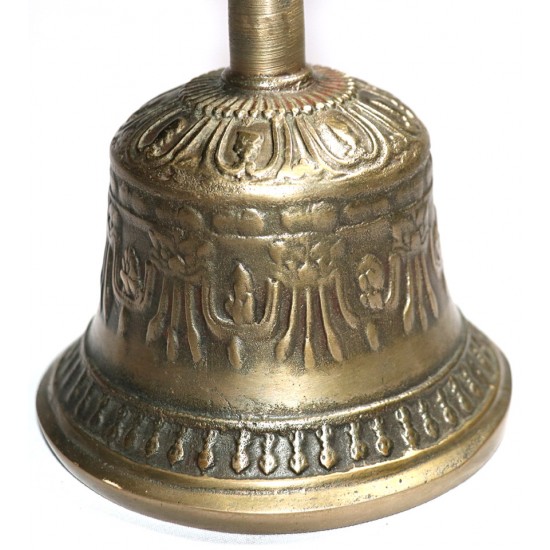 MEDITATION - Healing, Therapeutic, Dim Yellow, Deheraduni Bell - Large size (11.3*20.5 cm, 4.44*8.07 inch)
