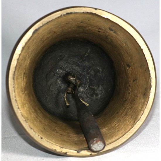 MEDITATION - Healing, Therapeutic, Dim Yellow, Deheraduni Bell - Large size (11.3*20.5 cm, 4.44*8.07 inch)