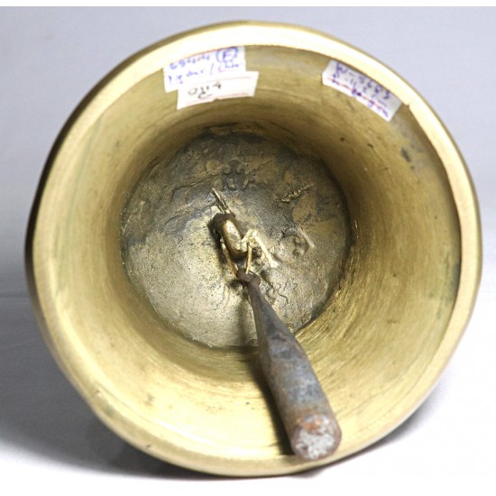 PLATONIC YEAR - Healing, Planetary, Therapeutic, Dim Yellow, Deheraduni Bell - Large Size (11.2*20.9 cm, 4.40*8.22 inch)