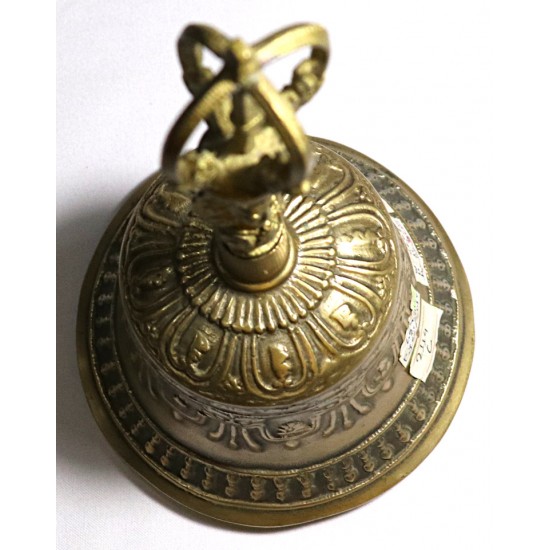 PLATONIC YEAR - Healing, Planetary, Therapeutic, Dim Yellow, Deheraduni Bell - Large Size (11.2*20.9 cm, 4.40*8.22 inch)