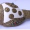 Brass Metal Conch Shell, powerful ancient healing (therapeutic) instrument, Hand work, White and Yellow Color -Extra Large Size (38*42.5 cm, 10.62*11.41 inch)